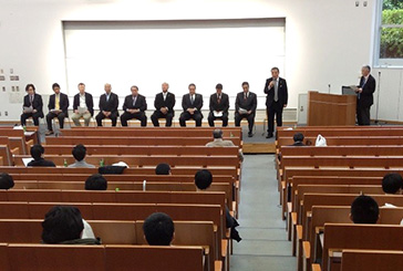 高野和雄生産工学部校友会会長の挨拶